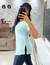 Blusa de tule: Verde água - Emy.