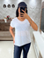 Blusa de tule: Branca
