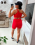 Top + Short: Vermelho na internet