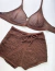 Conjunto de crochê: Marrom - comprar online