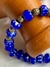 Pulseira Murano Azul Brilhante