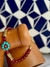 Pulseira Murano Vermelho com Peça Turquesa Nepal