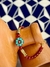 Pulseira Murano Vermelho com Peça Turquesa Nepal - comprar online
