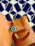 Pulseira Murano Vermelho com Peça Turquesa Nepal - buy online