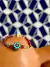 Pulseira Murano Vermelho com Peça Turquesa Nepal on internet