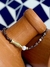 Pulseira Peixe Hematita e Pérola Keshi - comprar online