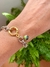 Pulseira mix banhos com conta cloisonné - comprar online