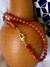 Chocker pedra coral com acabamento fecho coraçao - Brasilerê, acessórios únicos e autênticos, garimpados pelo mundo. Descubra a sua peça perfeita e exale estilo.