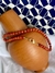 Chocker pedra coral com acabamento fecho coraçao na internet