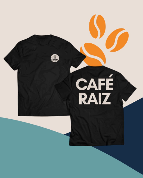 CAMISETA CASQUET RAÍZ DE CAFÉ