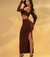 Conjunto top longo e saia longa - comprar online
