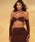 Conjunto top longo e saia longa