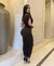 Vestido longo drapeado - comprar online