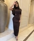 Vestido longo drapeado