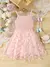 Elegante sem mangas Cami Princess Dress, Decoração Borboleta, Malha Emenda, Ro - comprar online