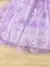 Elegante sem mangas Cami Princess Dress, Decoração Borboleta, Malha Emenda, Ro - comprar online