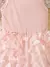 Elegante sem mangas Cami Princess Dress, Decoração Borboleta, Malha Emenda, Ro - loja online