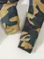 Com capuz listrado casual para bebê, calça camuflada, criança infantil, conju