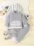 Meninos Cotton Stripe Patch Pocket Terno Esportivo, moletom com capuz, Calças S - loja online