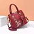 Bolsa de ombro bordada vintage para mulheres, bolsas de alça superior, bolsa me