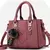 Bolsa de ombro de couro PU vintage para mulheres, bolsas com alça superior, bol - Irislandia Variedades
