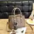 Bolsa de ombro de couro PU vintage para mulheres, bolsas com alça superior, bol