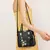 Bolsa de ombro bordada vintage para mulheres, bolsas de alça superior, bolsa me