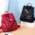 Mochila Bordada Simples para Mulheres, Mochila de Ombro Oxford Impermeável Moch