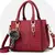Bolsa de ombro de couro PU vintage para mulheres, bolsas com alça superior, bol na internet
