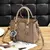 Bolsa de ombro de couro PU vintage para mulheres, bolsas com alça superior, bol - loja online