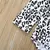 Conjunto de saias de leopardo recém-nascido, roupa de bebê, manga comprida, ou - loja online