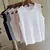 Colete feminino de malha de seda gelo, regata de ginástica, gola redonda, camis - loja online