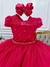 Vestido Infantil Pink Com Busto Nervura e Pérolas Damas (4554PK) - comprar online