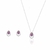 CONJUNTO GOTA CRAVEJADA PEDRA NATURAL PRATA 925 (12020002)