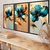 Quadros Decorativos 3 Peças Flores Abstratas Floral Luxo Flor Neutra Quarto Sal - comprar online