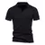 Camisa Henley slim fit masculina, camiseta de algodão, manga curta, jogger casu - Irislandia Variedades