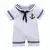 Recém-nascido Bebê Menino Roupas, Playsuit, Marinheiro, Marinha Romper, Manga