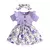 Imagem do Vestido de verão para bebês de 0 a 3 anos, manga curta, bonito, design floral,