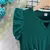 Vestido de princesa sem mangas para crianças, verde esmeralda, vestido floral p