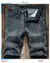 Shorts jeans stretch masculino, jeans curto e reto, azul escuro, design de moda, - loja online