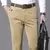 Calça de terno casual para negócios masculino, calça comprida de manga reta m