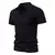 Camisa Henley slim fit masculina, camiseta de algodão, manga curta, jogger casu na internet