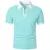 Camisa polo de manga curta monocromática masculina, camisola de lapela, tops le - Irislandia Variedades