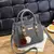 Bolsa feminina crossbody de couro pu, bolsa de ombro de alta qualidade alça sup - loja online