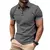 Camisa polo de manga curta masculina, camiseta estampada, lapela, passeio, grand - loja online