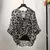 Imagem do Camisa leopardo chiffon para as mulheres, blusa casual, roupas sexy listrada, me