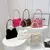 Bolsa de ombro fofa feminina bolsa de alça superior 2024 nova moda feminina out - comprar online