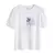 Camisa de renda emendada Puff manga curta, doce camiseta tridimensional estampad - loja online