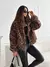 Elegante e personalizado novo outono e inverno leopardo impressão lapela jaquet - Irislandia Variedades