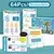 Conjunto de livro de trabalho de rastreamento mágico reutilizável caderno de p